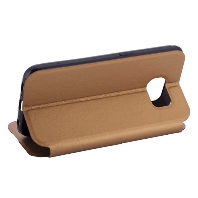 High-Heel Shoe Pattern Leather Case with Card Slots & Holder for Galaxy S6