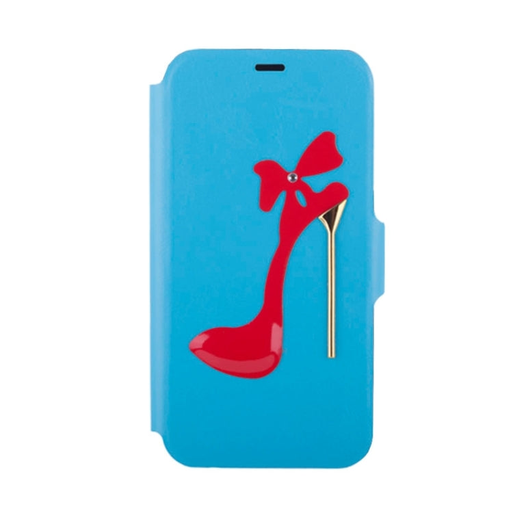 High-Heel Shoe Pattern Leather Case with Card Slots & Holder for Galaxy S6