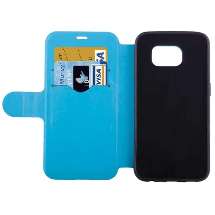 High-Heel Shoe Pattern Leather Case with Card Slots & Holder for Galaxy S6
