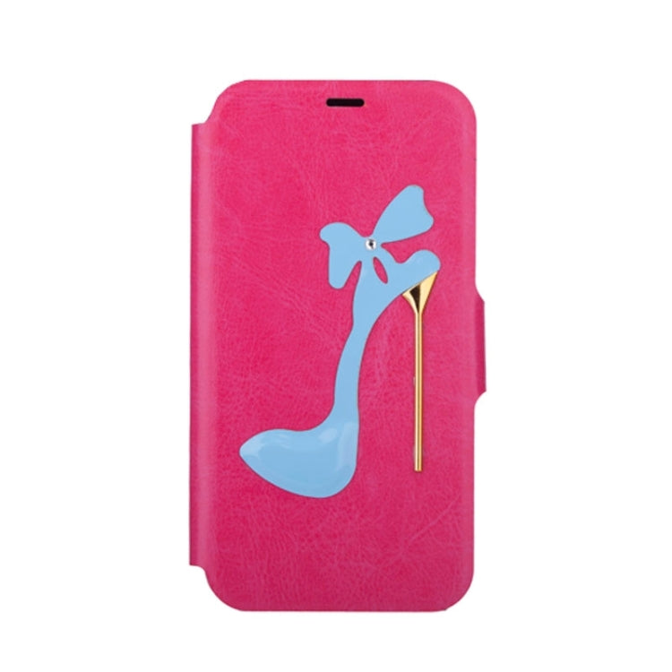 High-Heel Shoe Pattern Leather Case with Card Slots & Holder for Galaxy S6