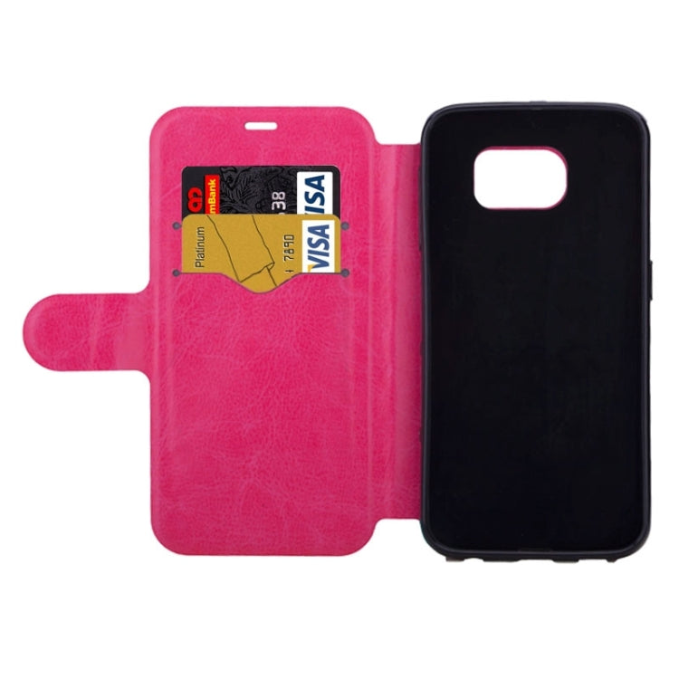 High-Heel Shoe Pattern Leather Case with Card Slots & Holder for Galaxy S6