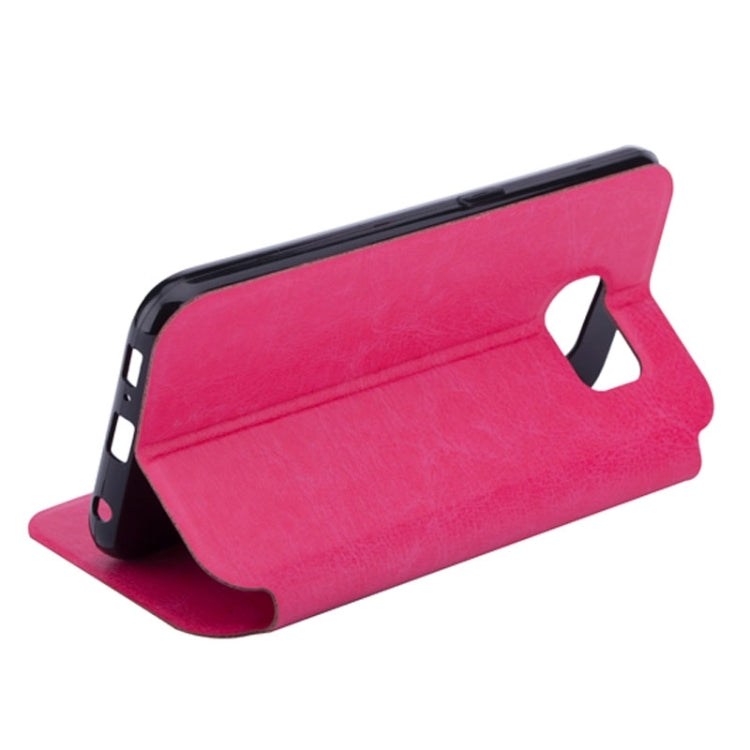 High-Heel Shoe Pattern Leather Case with Card Slots & Holder for Galaxy S6