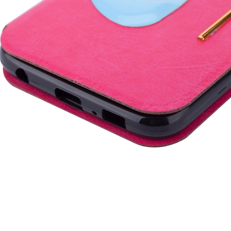 High-Heel Shoe Pattern Leather Case with Card Slots & Holder for Galaxy S6