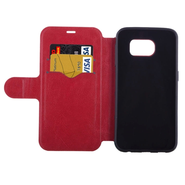 High-Heel Shoe Pattern Leather Case with Card Slots & Holder for Galaxy S6