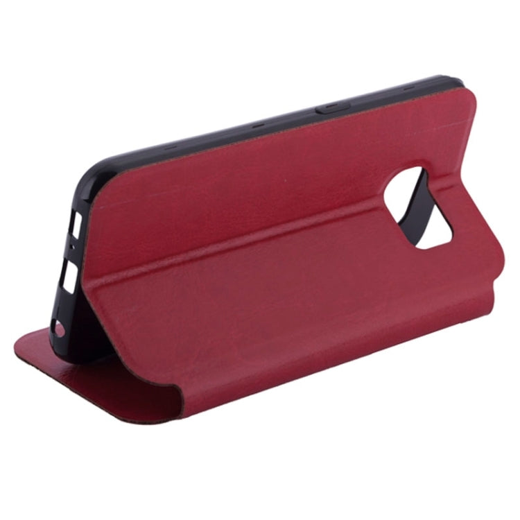 High-Heel Shoe Pattern Leather Case with Card Slots & Holder for Galaxy S6