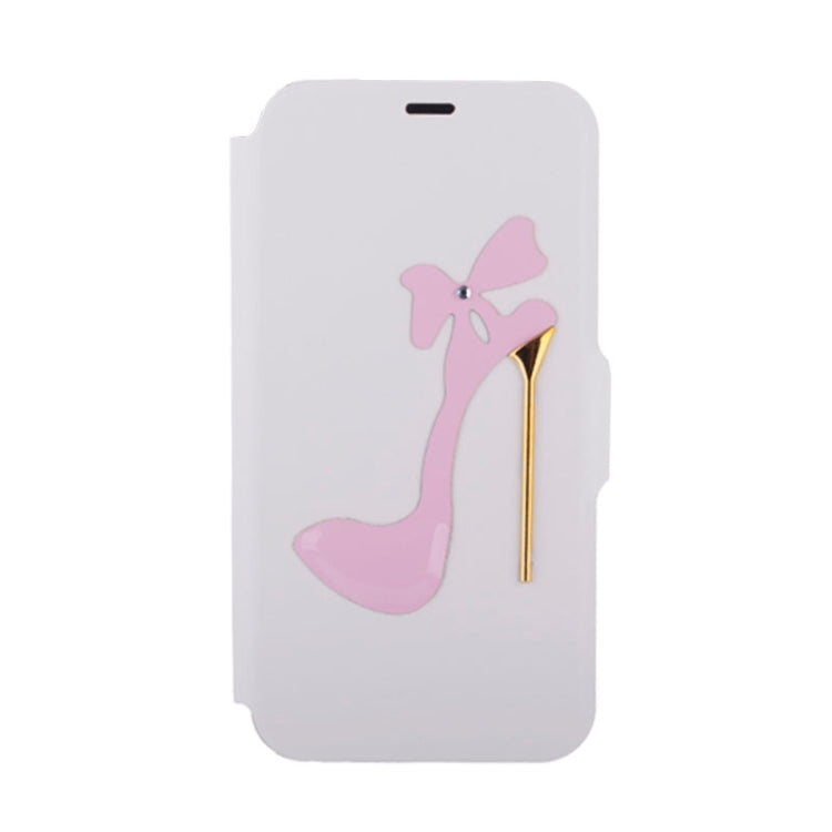 High-Heel Shoe Pattern Leather Case with Card Slots & Holder for Galaxy S6