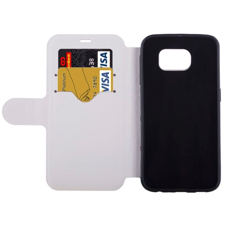 High-Heel Shoe Pattern Leather Case with Card Slots & Holder for Galaxy S6