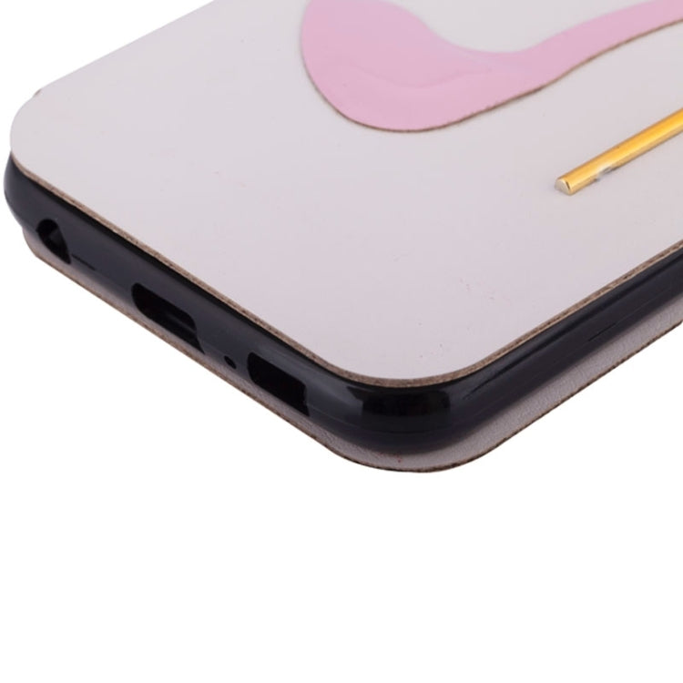 High-Heel Shoe Pattern Leather Case with Card Slots & Holder for Galaxy S6