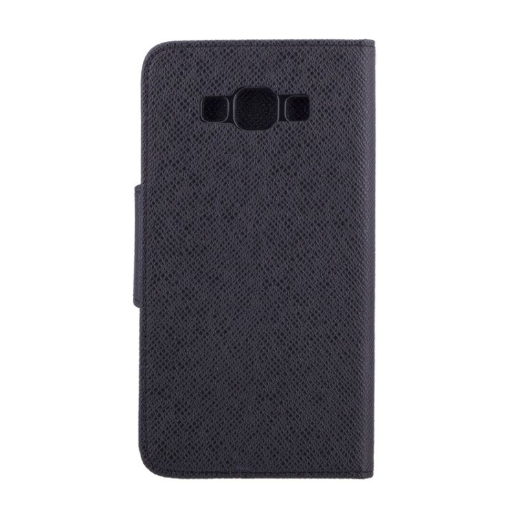 Cross Texture Horizontal Flip Leather Case with Holder & Card Slots for Galaxy A7 / A700F
