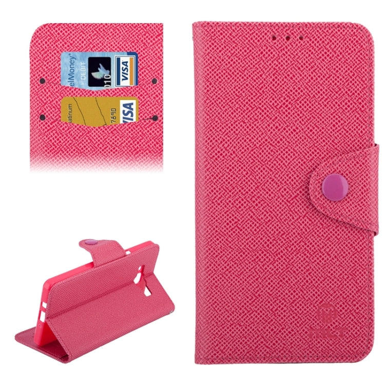 Cross Texture Horizontal Flip Leather Case with Holder & Card Slots for Galaxy A7 / A700F