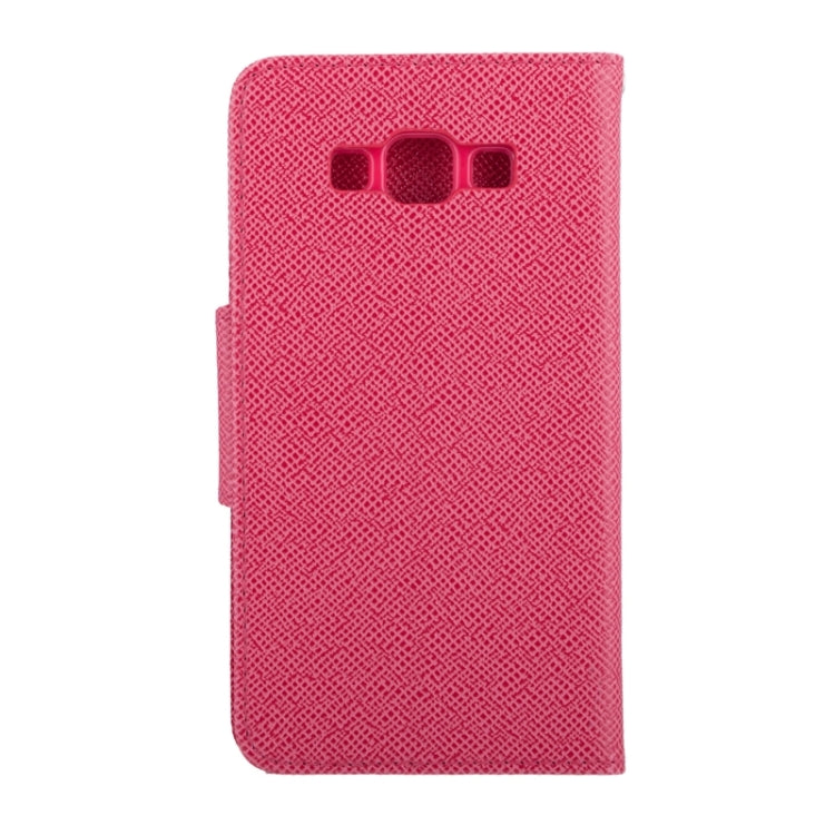 Cross Texture Horizontal Flip Leather Case with Holder & Card Slots for Galaxy A7 / A700F