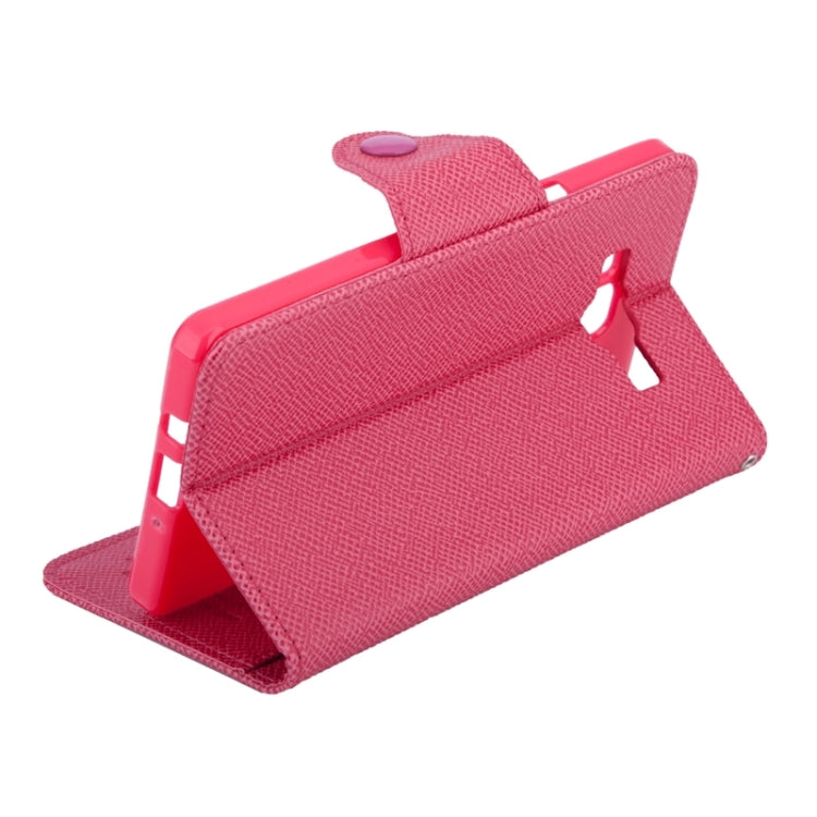 Cross Texture Horizontal Flip Leather Case with Holder & Card Slots for Galaxy A7 / A700F