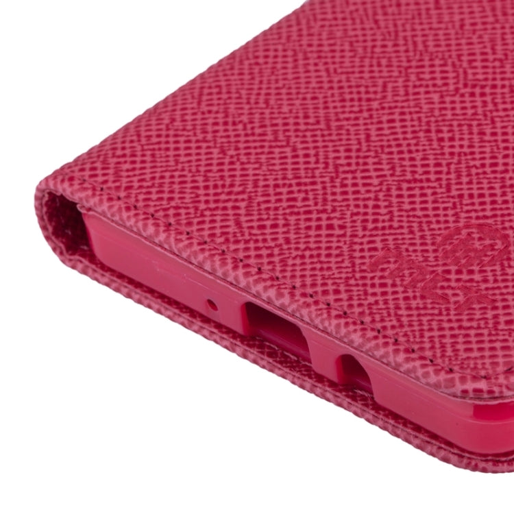 Cross Texture Horizontal Flip Leather Case with Holder & Card Slots for Galaxy A7 / A700F