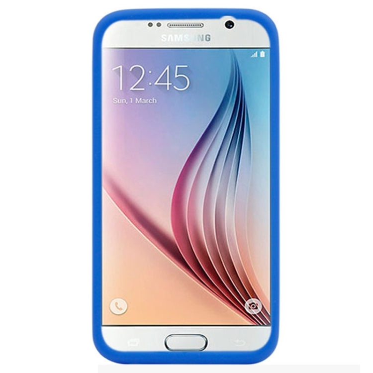 For Galaxy S6 / G920 Pure Color Silicone Protective Case