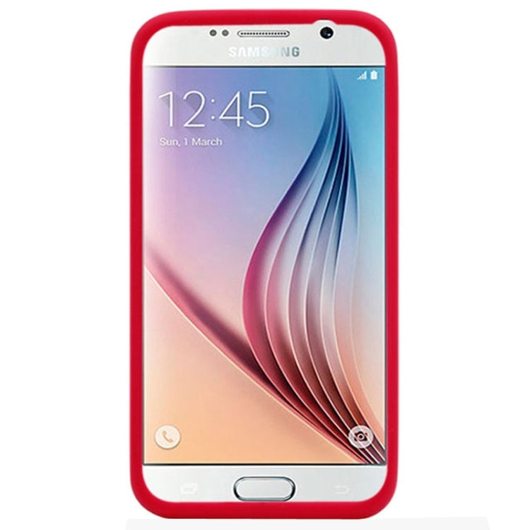 For Galaxy S6 / G920 Pure Color Silicone Protective Case