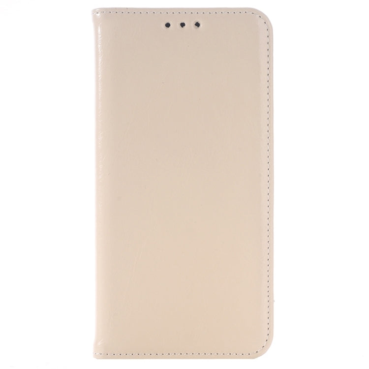 For Galaxy S6 Edge Oil Skin Texture Horizontal Flip Genuine Leather Case with Card Slots & Holder