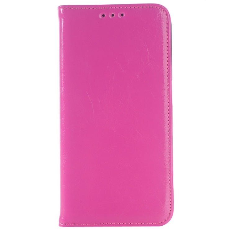 For Galaxy S6 Edge Oil Skin Texture Horizontal Flip Genuine Leather Case with Card Slots & Holder
