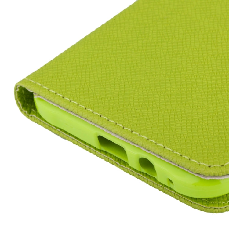 Cross Texture Horizontal Flip Leather Case with Holder & Card Slots for Galaxy E7