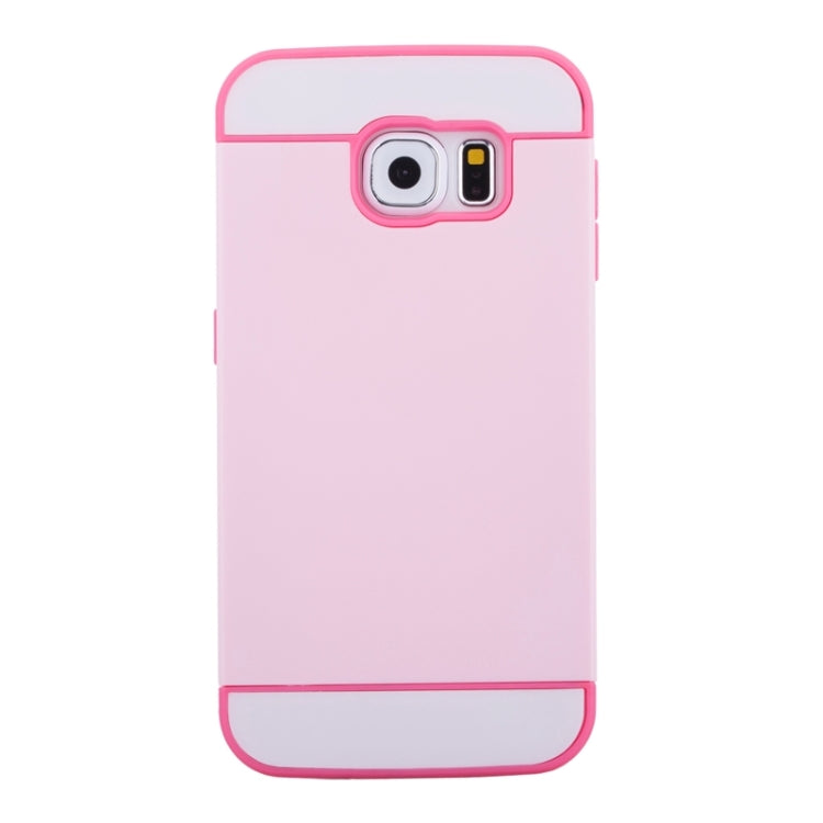 For Galaxy S6 2 in 1 Contrast Color Silicone & Plastic Case