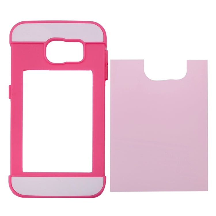 For Galaxy S6 2 in 1 Contrast Color Silicone & Plastic Case