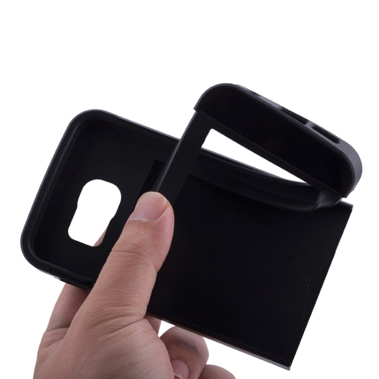 For Galaxy S6 2 in 1 Contrast Color Silicone & Plastic Case