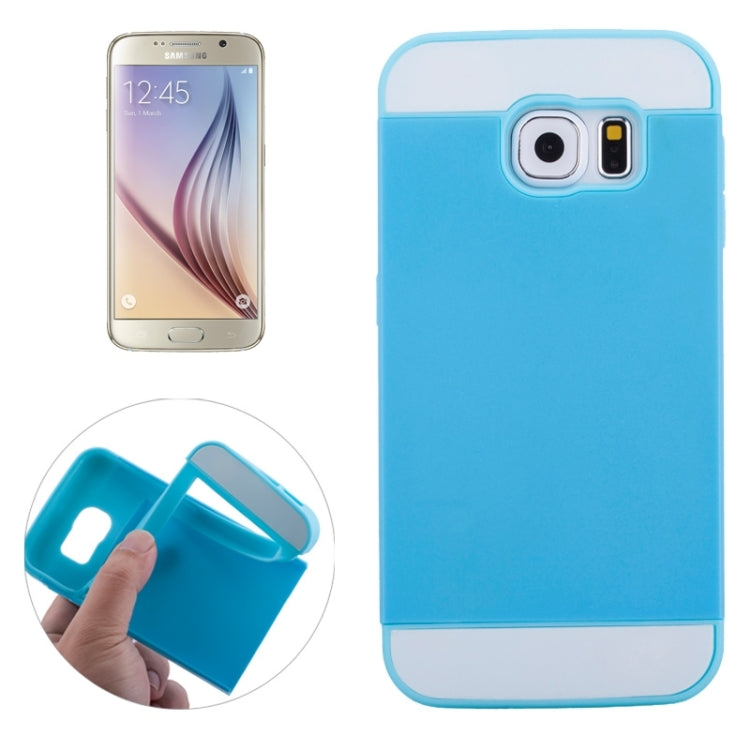 For Galaxy S6 2 in 1 Contrast Color Silicone & Plastic Case