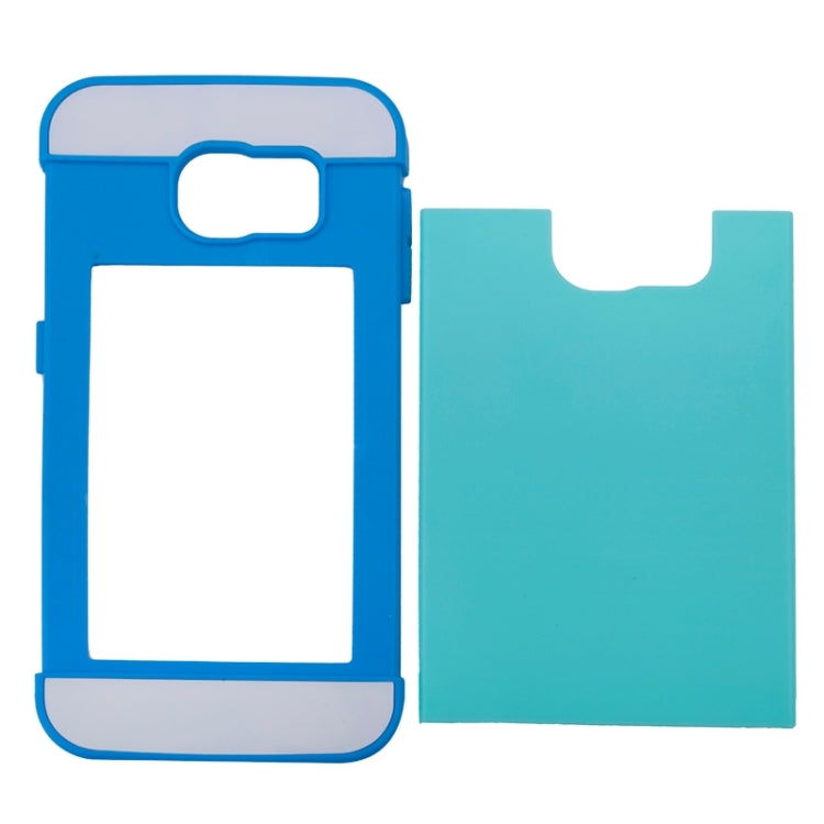 For Galaxy S6 2 in 1 Contrast Color Silicone & Plastic Case