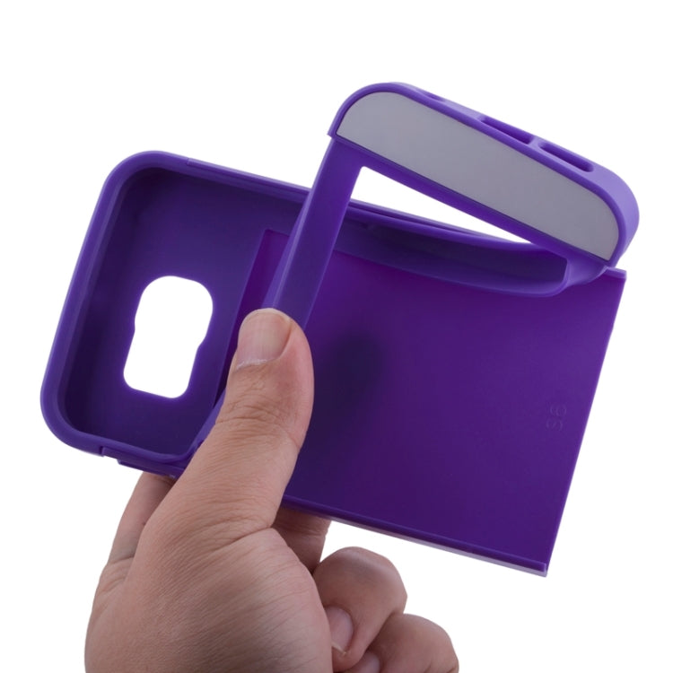 For Galaxy S6 2 in 1 Contrast Color Silicone & Plastic Case