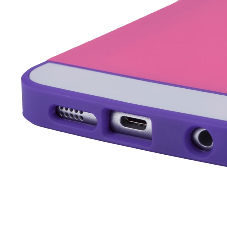 For Galaxy S6 2 in 1 Contrast Color Silicone & Plastic Case