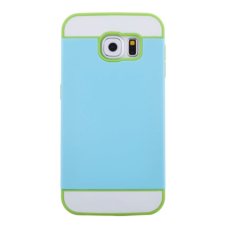 For Galaxy S6 2 in 1 Contrast Color Silicone & Plastic Case