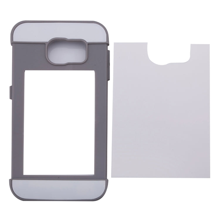 For Galaxy S6 2 in 1 Contrast Color Silicone & Plastic Case