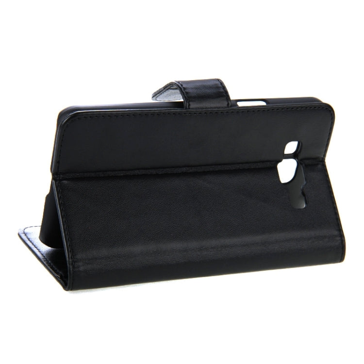 Horizontal Flip Magnetic Buckle PU Leather Case with Holder & Card Slot & Wallet for Galaxy Grand Max / G720no