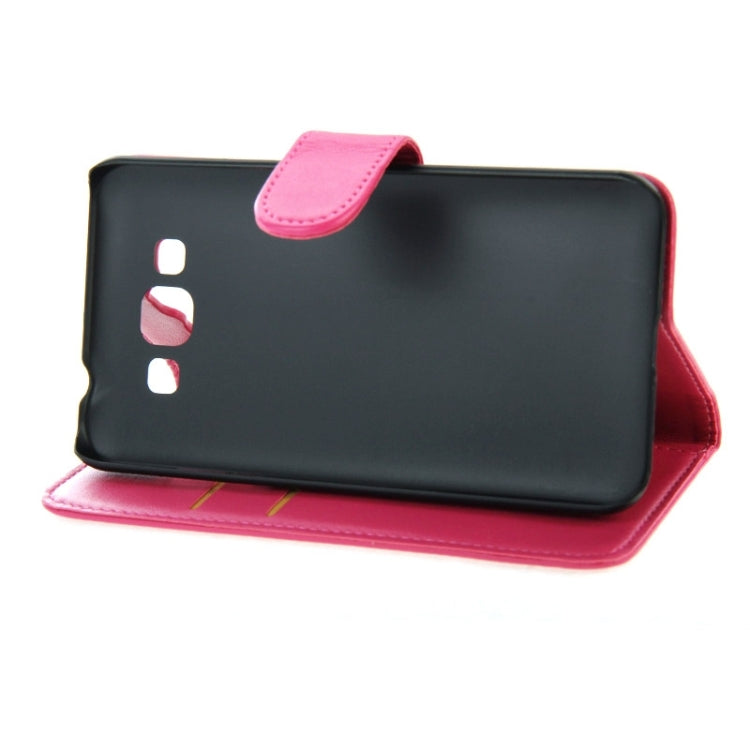 Horizontal Flip Magnetic Buckle PU Leather Case with Holder & Card Slot & Wallet for Galaxy Grand Max / G720no