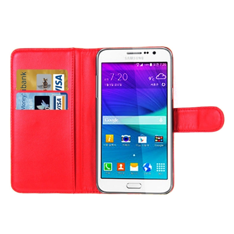 Horizontal Flip Magnetic Buckle PU Leather Case with Holder & Card Slot & Wallet for Galaxy Grand Max / G720no