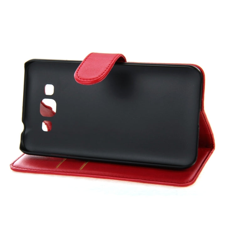 Horizontal Flip Magnetic Buckle PU Leather Case with Holder & Card Slot & Wallet for Galaxy Grand Max / G720no