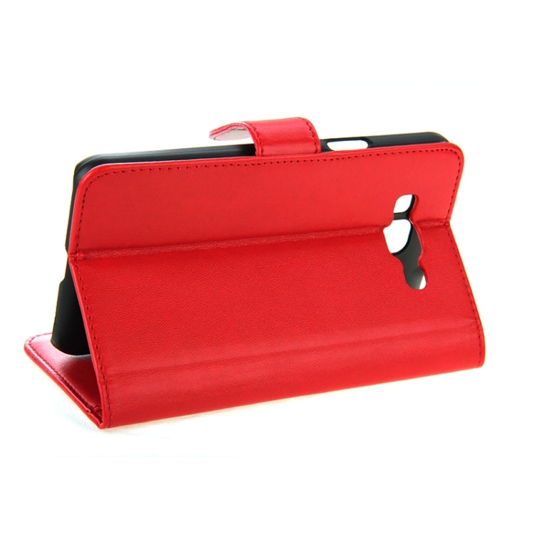 Horizontal Flip Magnetic Buckle PU Leather Case with Holder & Card Slot & Wallet for Galaxy Grand Max / G720no