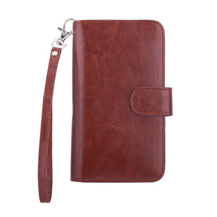 For Galaxy S6 Wallet Style Litchi Texture Leather Case with Nine Card Slots & Lanyard