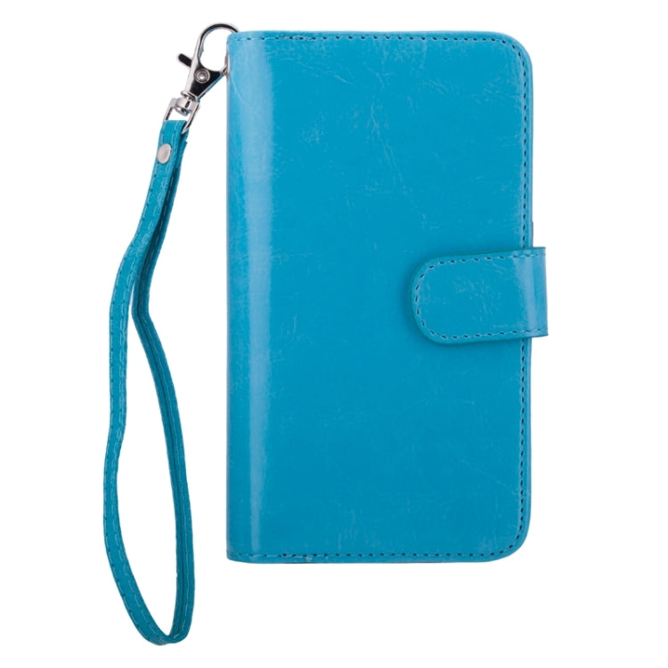 For Galaxy S6 Edge Wallet Style Litchi Texture Leather Case with Nine Card Slots & Lanyard