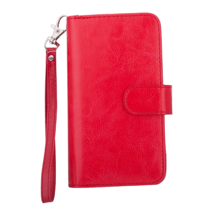 For Galaxy S6 Edge Wallet Style Litchi Texture Leather Case with Nine Card Slots & Lanyard