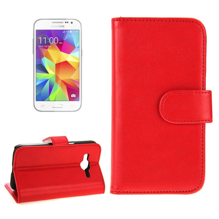 Horizontal Flip Magnetic Buckle PU Leather Case with Holder & Card Slot & Wallet for Galaxy Core Prime / G360