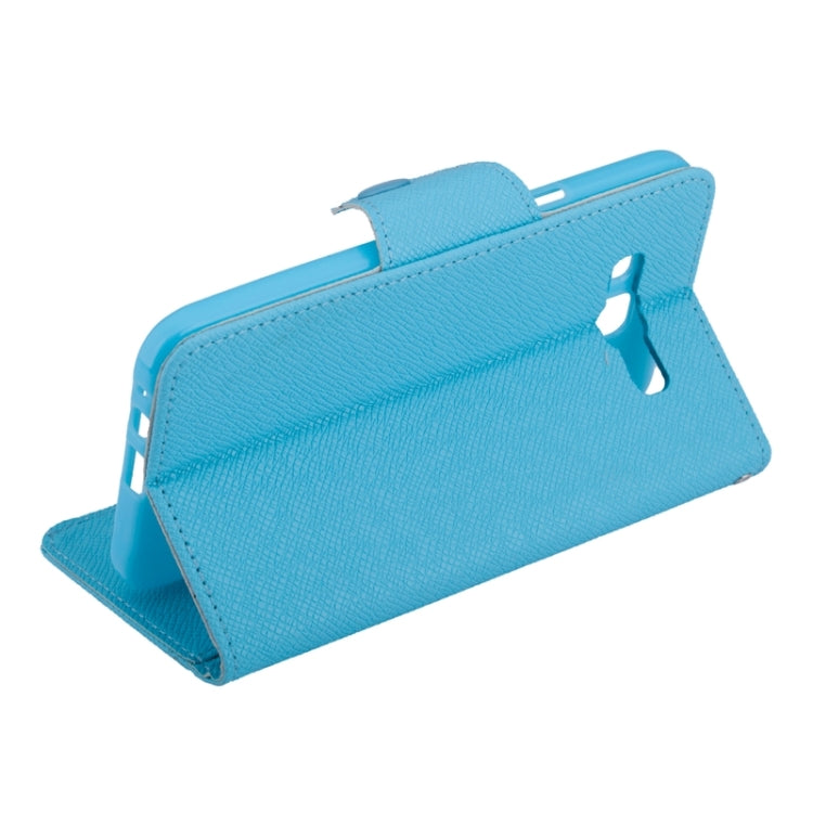 For Galaxy E5 Cross Texture Horizontal Flip Leather Case with Holder & Card Slots