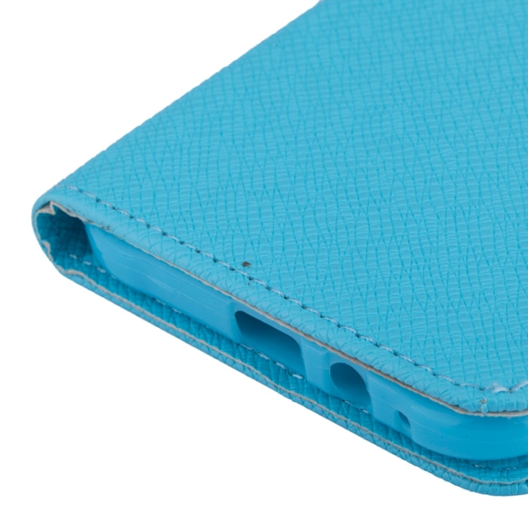 For Galaxy E5 Cross Texture Horizontal Flip Leather Case with Holder & Card Slots