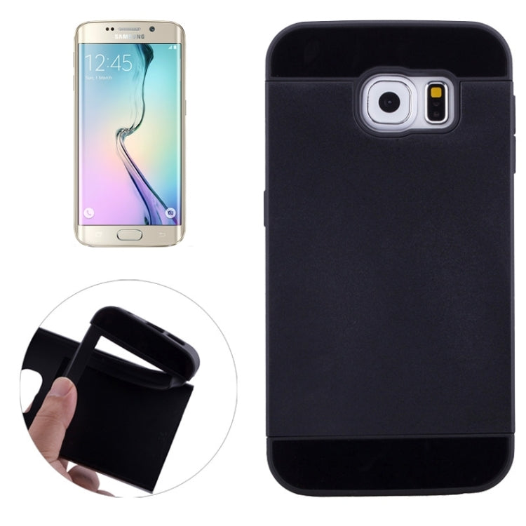 For Galaxy S6 Edge 2 in 1 Contrast Color Silicone & Plastic Case