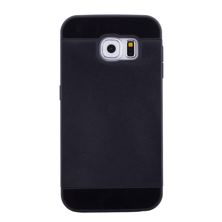 For Galaxy S6 Edge 2 in 1 Contrast Color Silicone & Plastic Case
