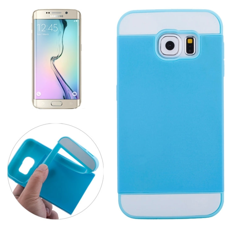 For Galaxy S6 Edge 2 in 1 Contrast Color Silicone & Plastic Case