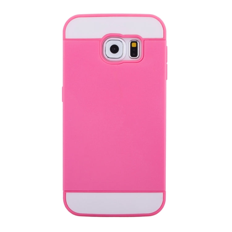 For Galaxy S6 Edge 2 in 1 Contrast Color Silicone & Plastic Case