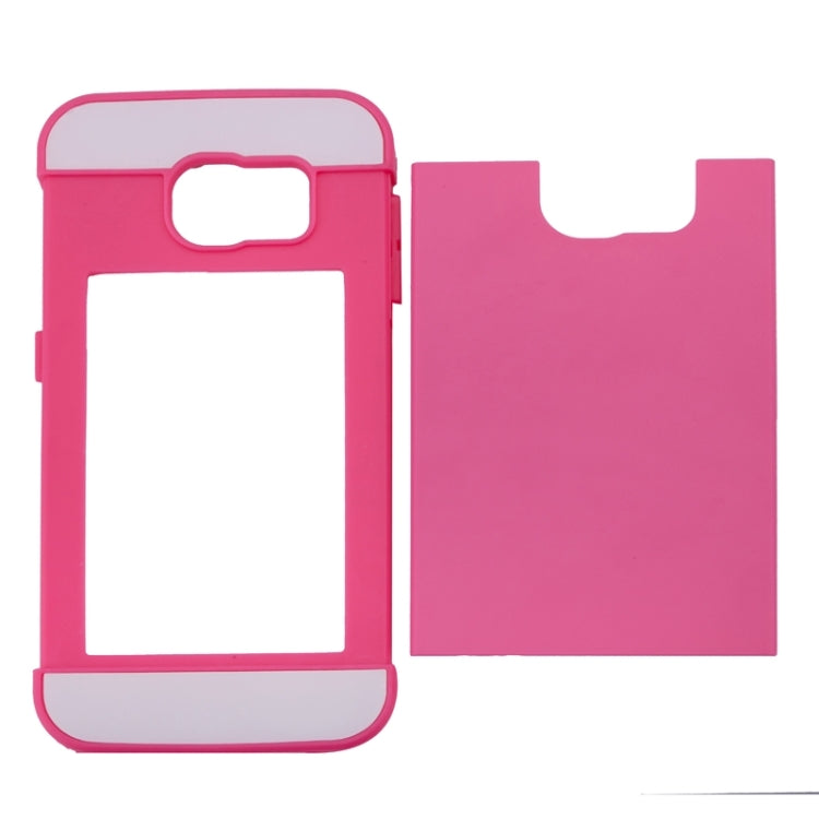 For Galaxy S6 Edge 2 in 1 Contrast Color Silicone & Plastic Case