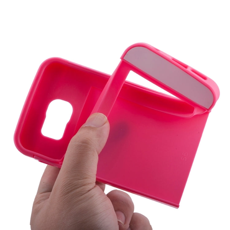 For Galaxy S6 Edge 2 in 1 Contrast Color Silicone & Plastic Case