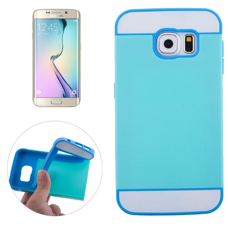 For Galaxy S6 Edge 2 in 1 Contrast Color Silicone & Plastic Case