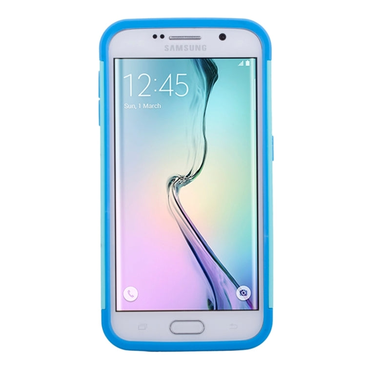 For Galaxy S6 Edge 2 in 1 Contrast Color Silicone & Plastic Case